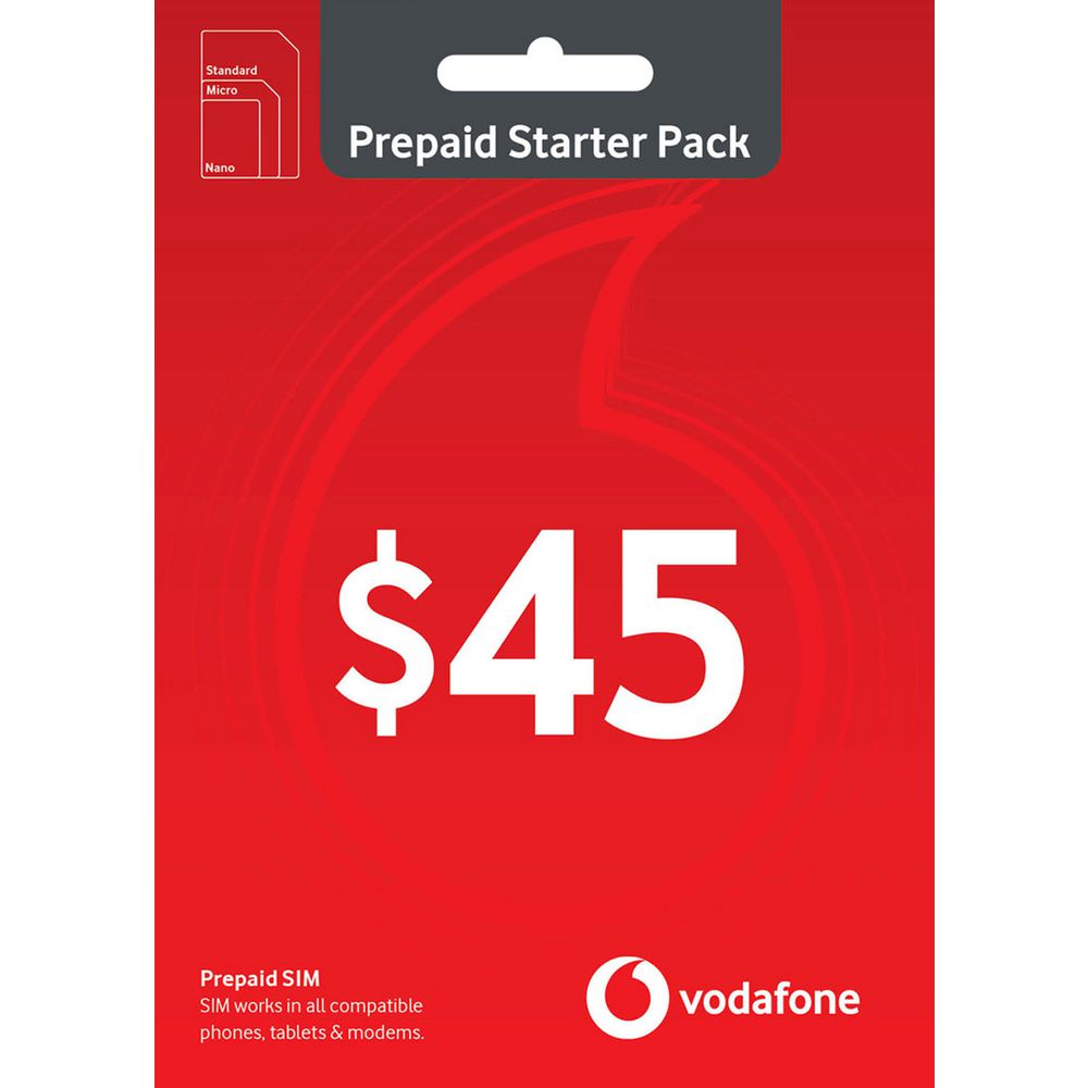 Vodafone $45 SIM Card - Smart Choice Mobile Plan