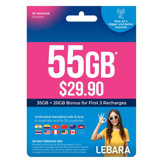 Lebara $29.90