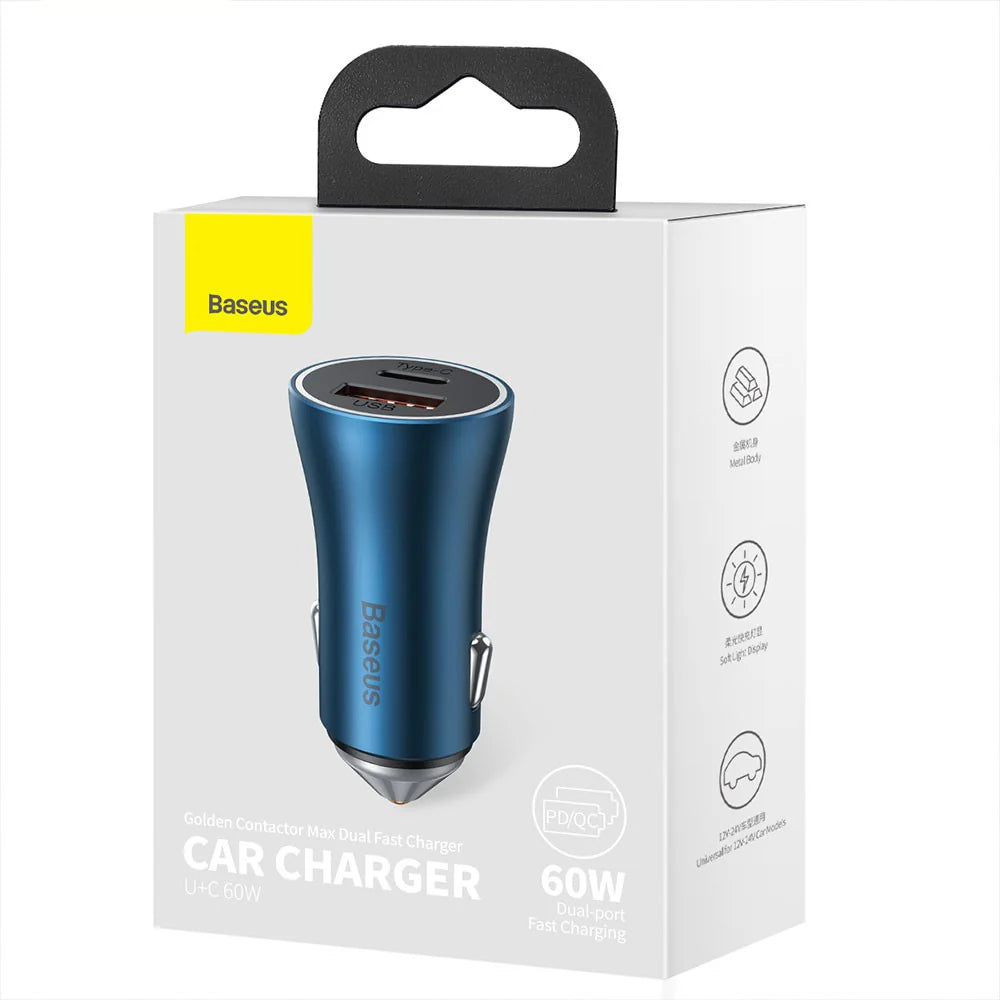 60W High Power Car Charger - Baseus