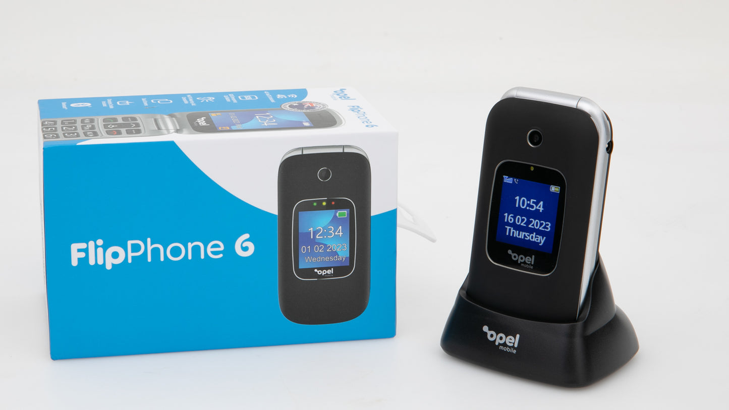 Opel 4G Flip Phone 6 Black